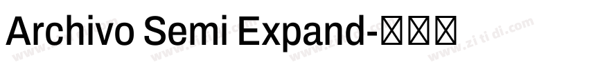 Archivo Semi Expand字体转换